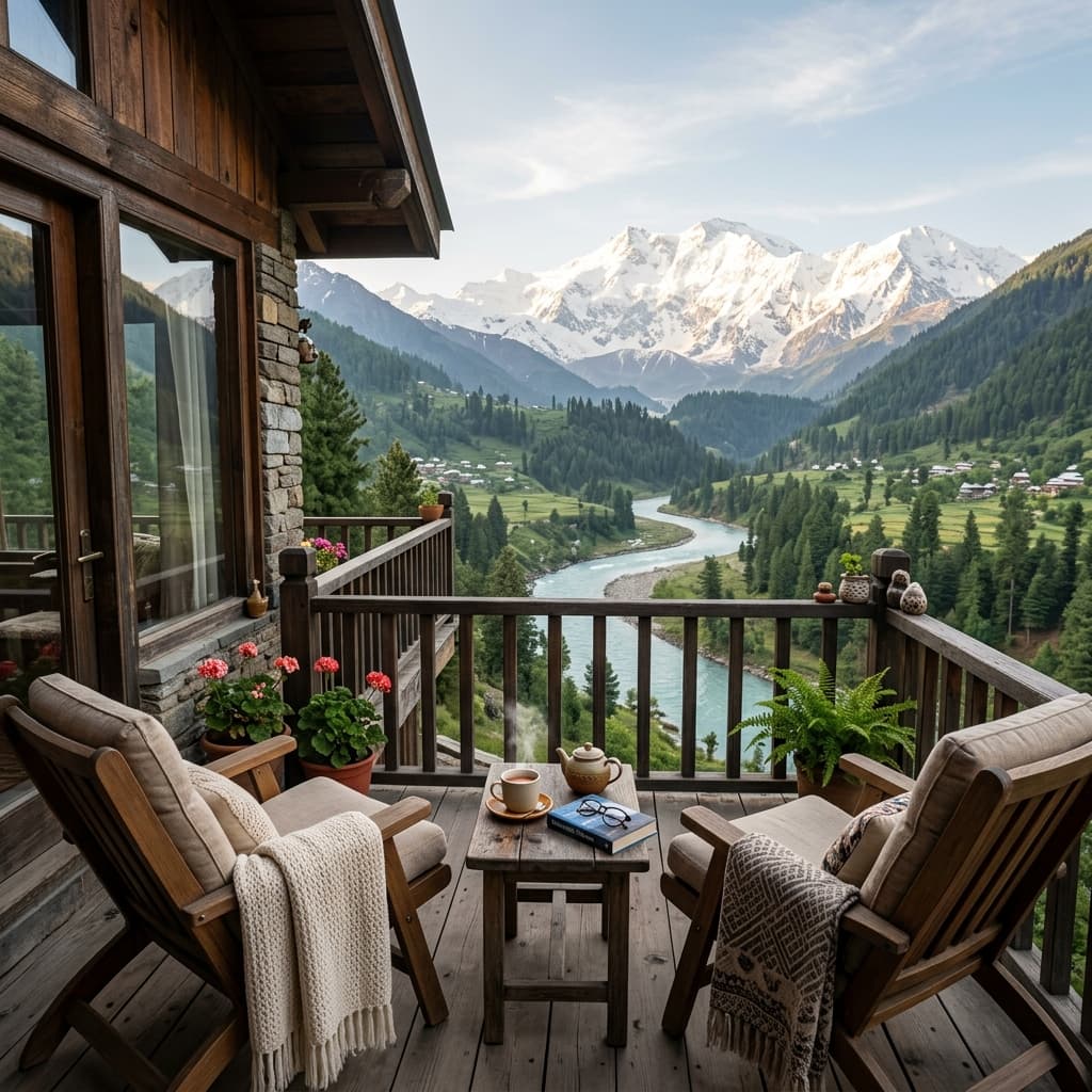 Scenic Balcony View at NEW ROSE VALLEY HOTEL BATAKUNDI